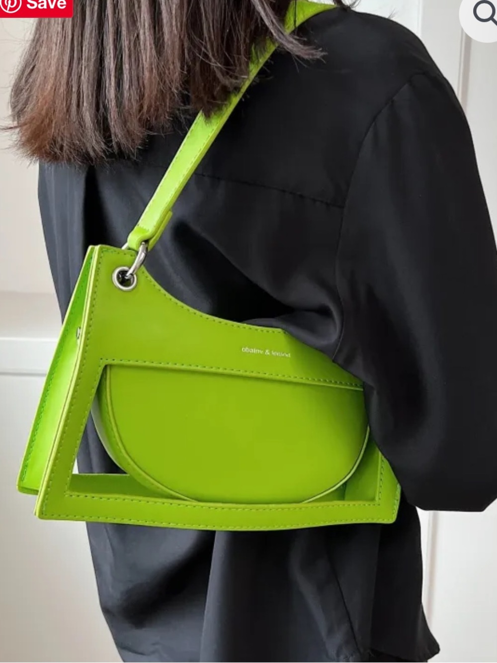 Obainv & Lemon Lime Green Shoulder Bag